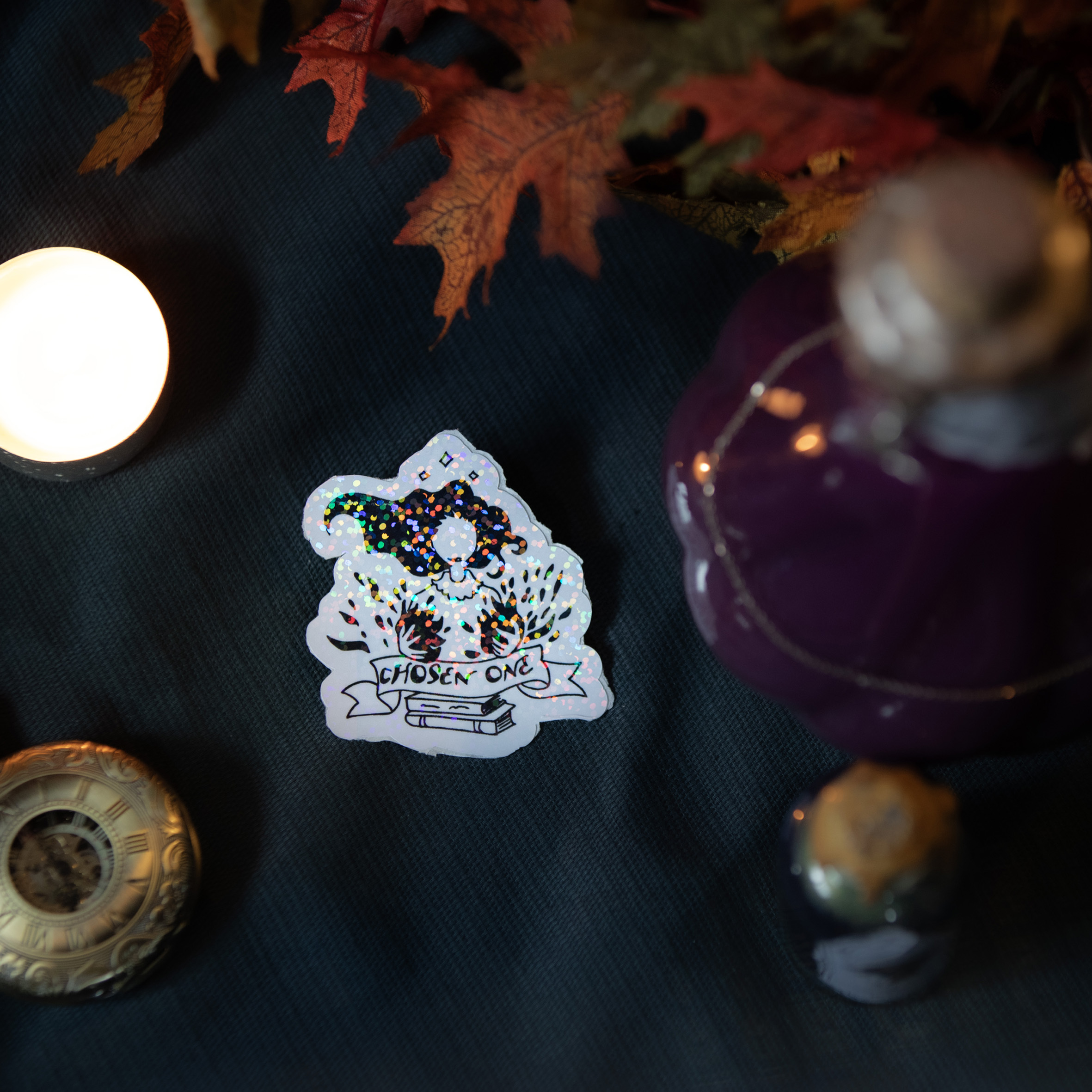 Sticker holographique - Trope Chosen One